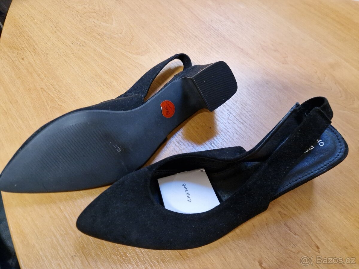 Nové kožené boty na podpatku vel 39 - 2