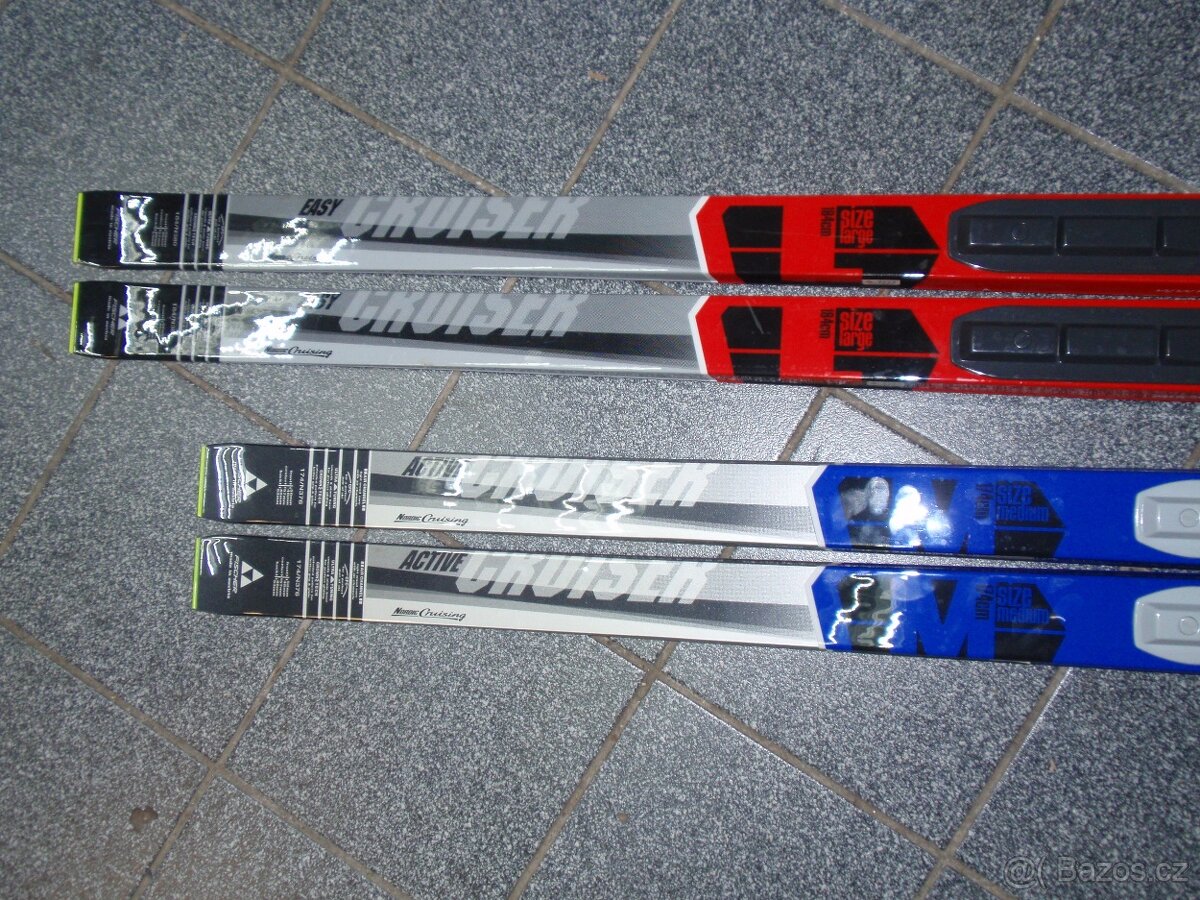 NOVÉ SNS TURISTICKÉ BĚŽKY FISCHER 174+184 CM - 2