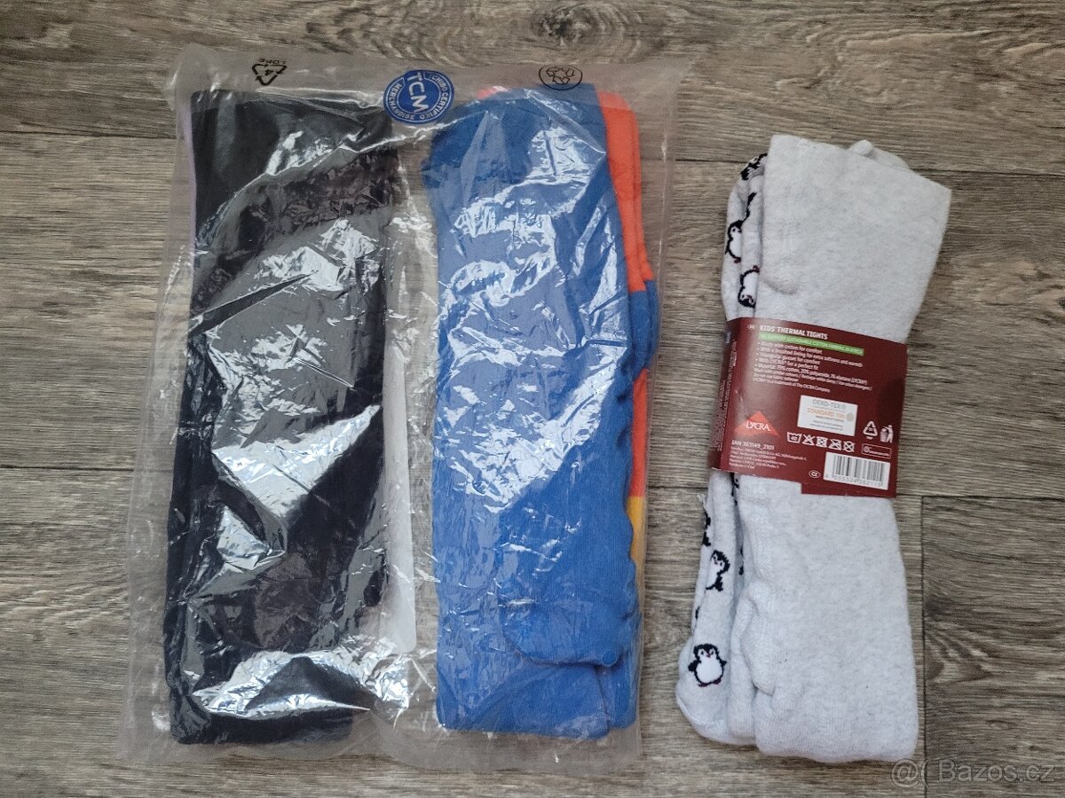 Nové dětské termo punčocháče, vel. 122-128 - 2