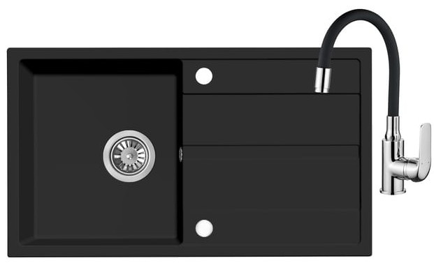 KUCHYŇSKÝ GRANITOVÝ DŘEZ LAVEO DOLI LANG + FLEXI BATERIE - 2