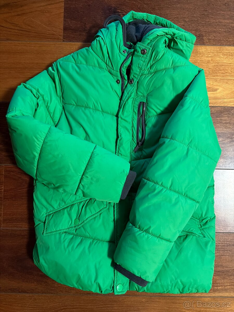 Zateplená bunda s kapucí 158 cm - 2