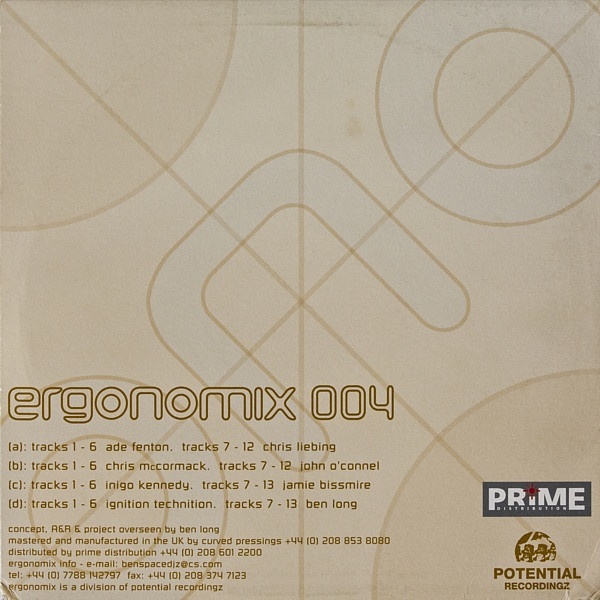 Ergonomix 004 2xLP (techno) - 2