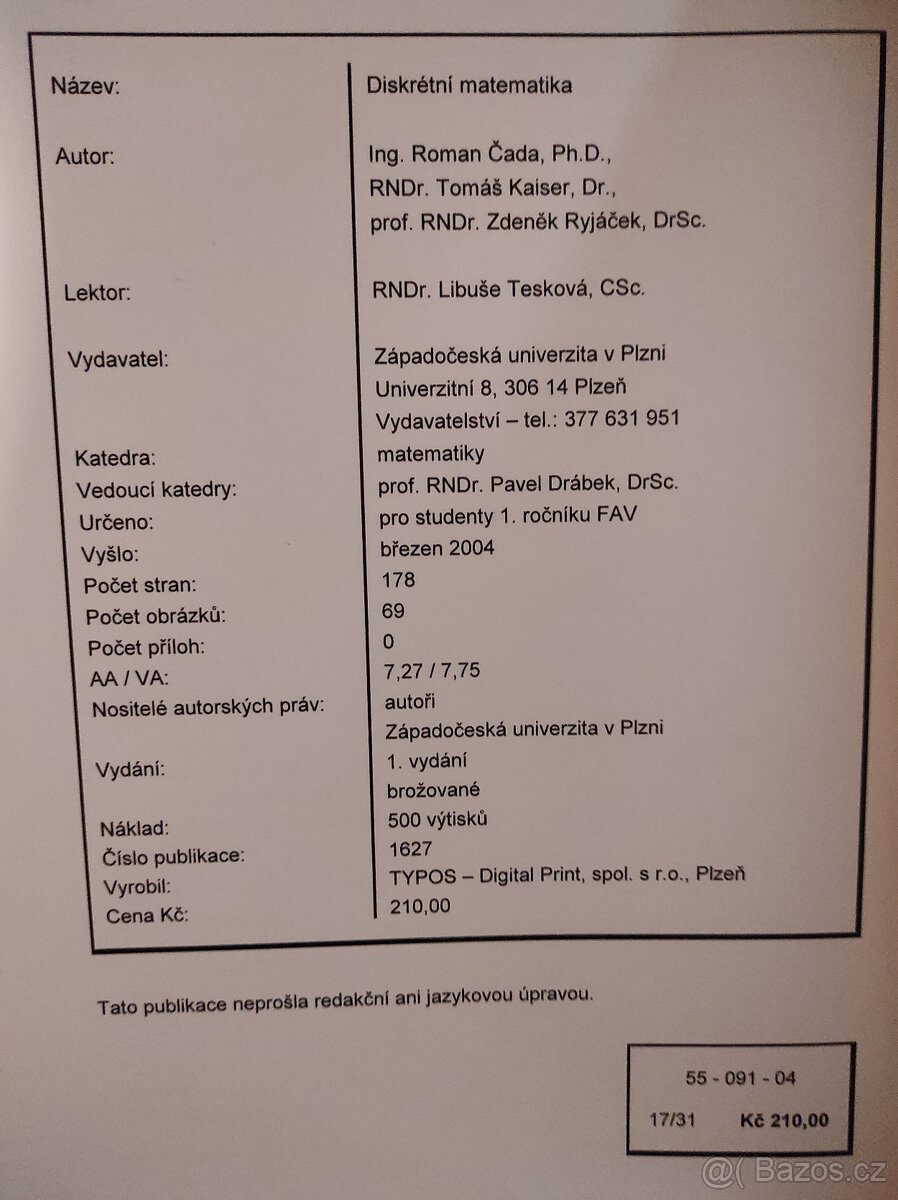 Diskrétní matematika - 2