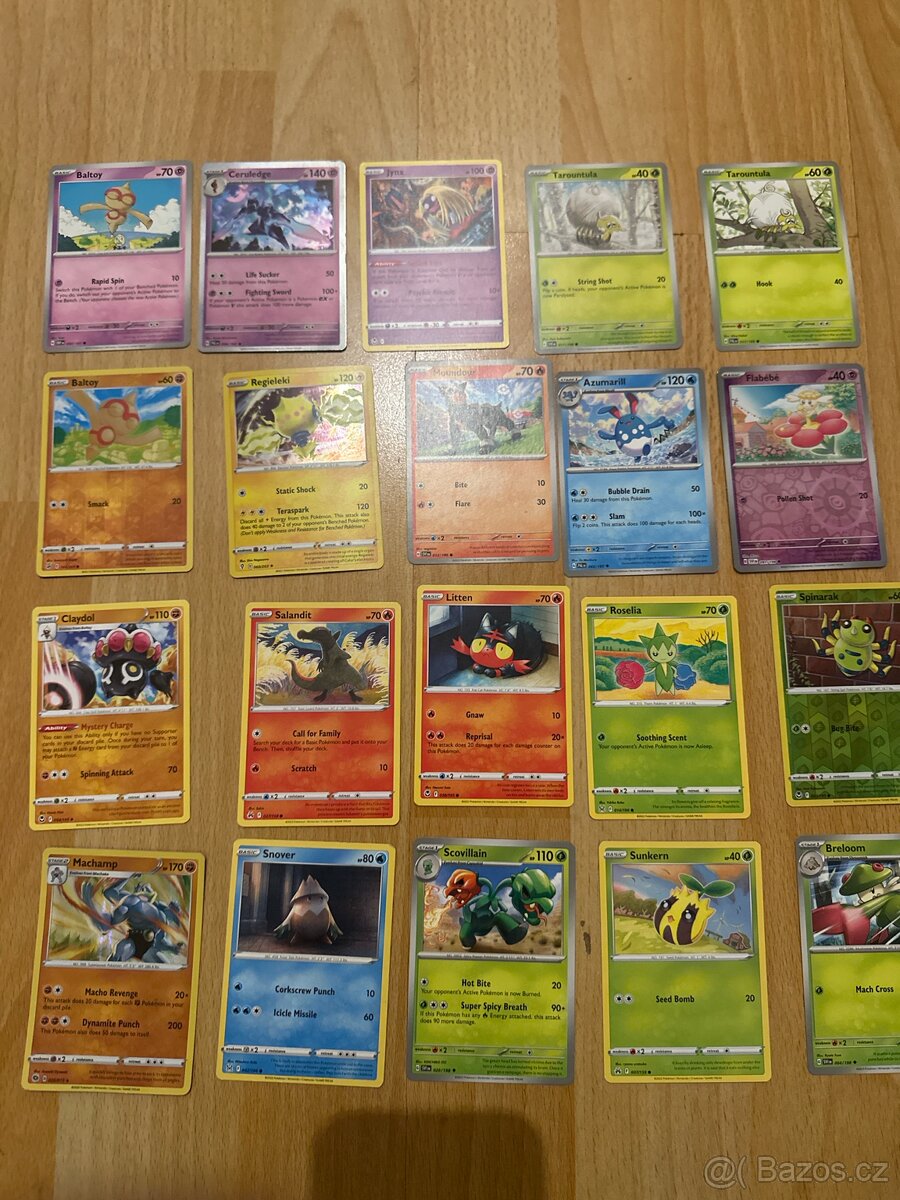 Prodám kartičky Pokémon - celkem 80ks - 2
