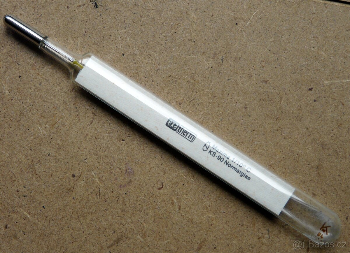 Lékařský rtuťový teploměr Exatherm - 2
