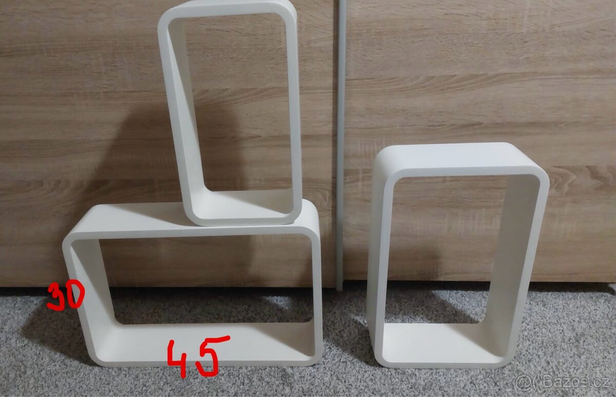 Nástěnné poličky - sada 3 ks - 2