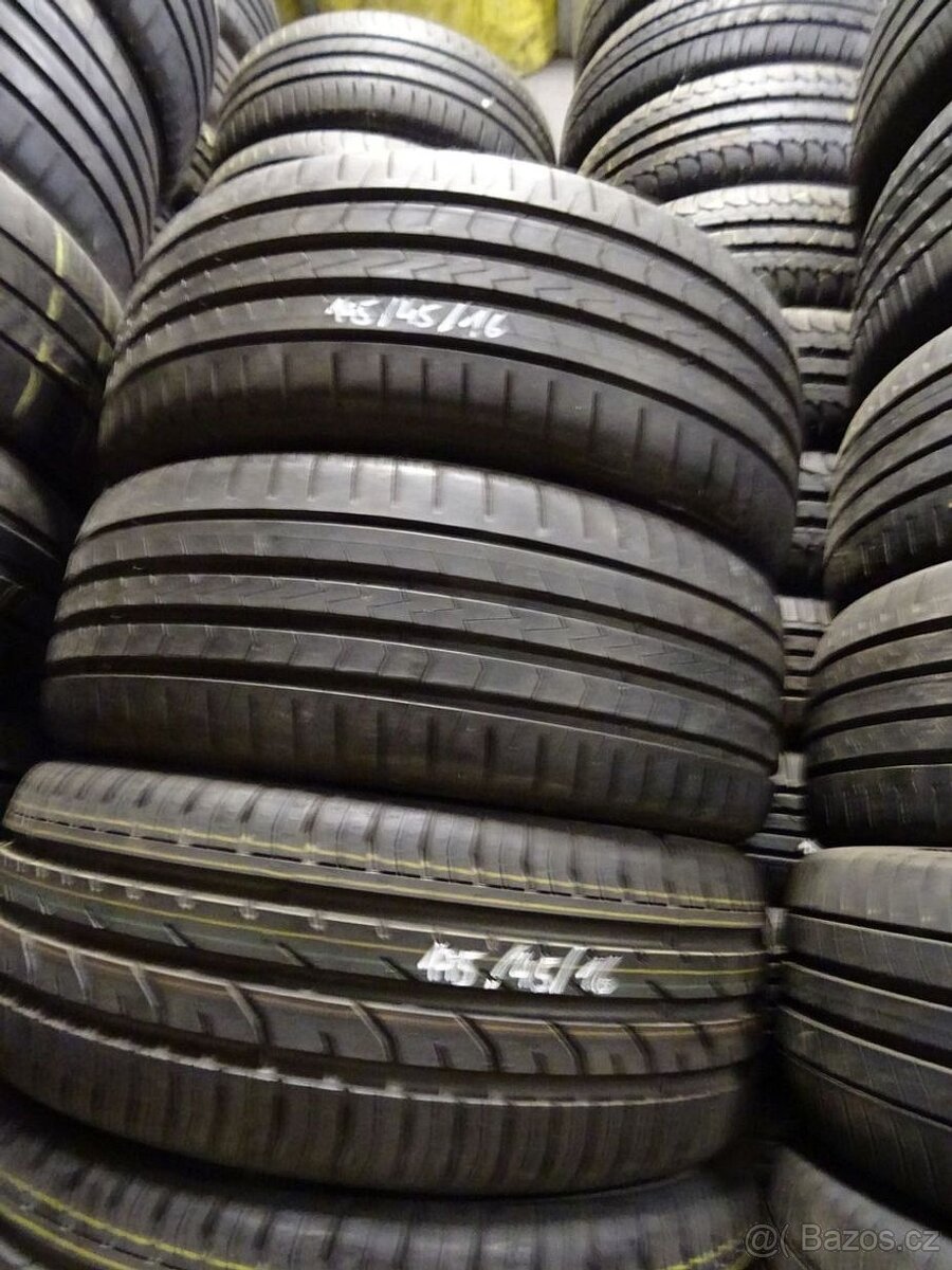 Letní pneu Continental a Vredestein, 195/45/16, 4 ks, 7 mm - 2