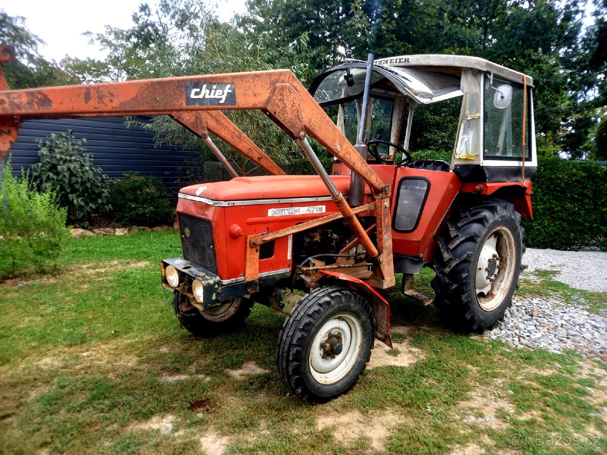 Zetor 4712, platné doklady, čelní nakladač, nové gumy - 2