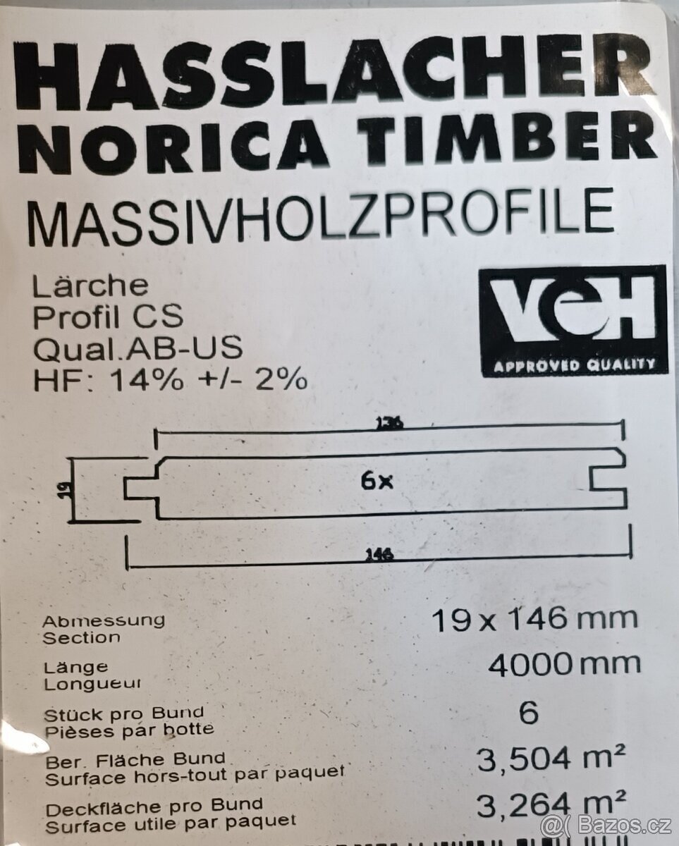 Dřevěné palubky Modřín - 2