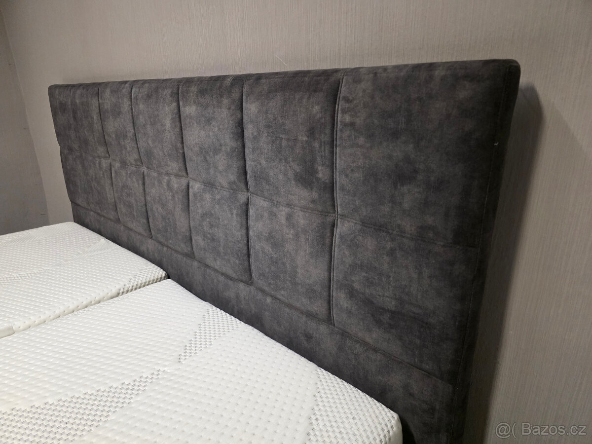 Nová značková boxspring postel TEMPUR HYBRID BOX 200x200 cm - 2