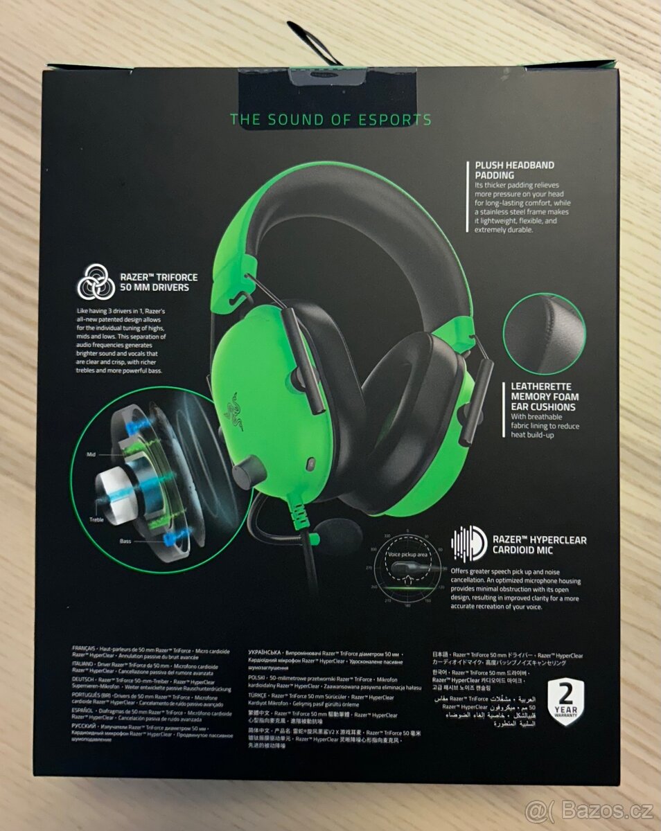 Nové Razer Blackshark V2 X - Green - 2