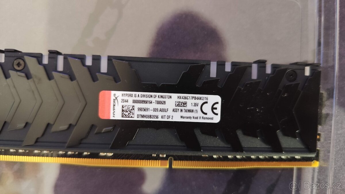 Prodám RAM HyperX Predator DDR4 8GB CL17 3600 MHz - 2