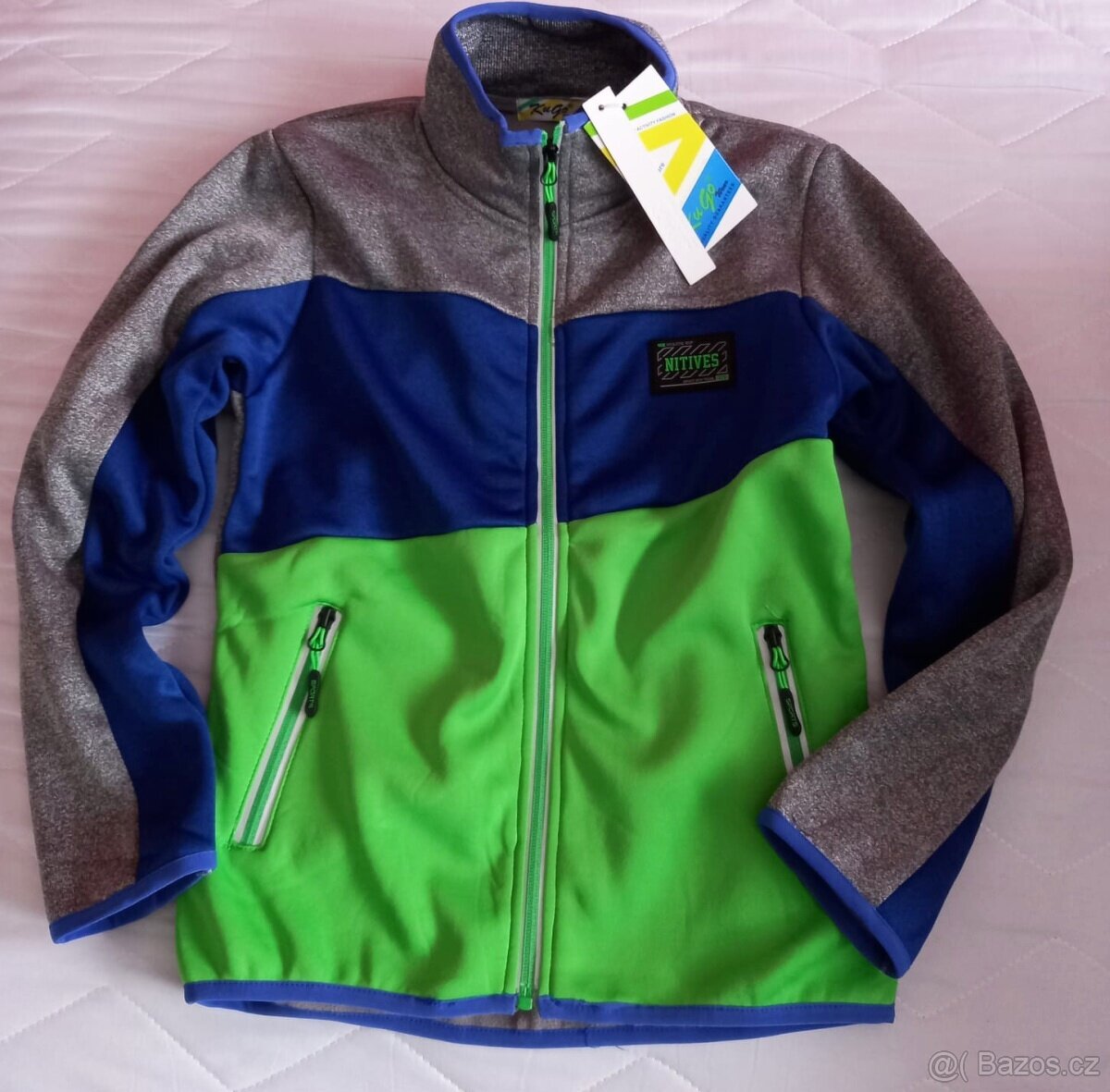 NOVÁ SOFTSHELLOVÁ MIKINA / BUNDA-KUGO - 10-12 let - 2