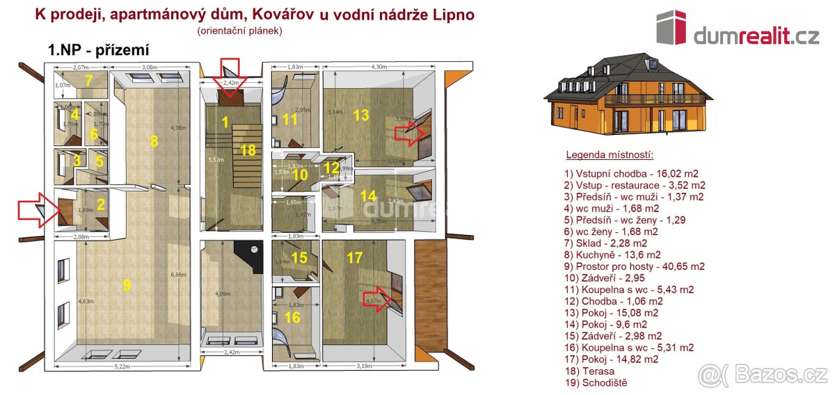 K prodeji, apartmánový dům, Residence Kovářov, Kovářov u vod - 2