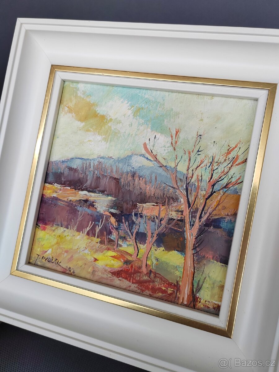 Originální olejomalba krajiny od Jana Dvořáka - 2