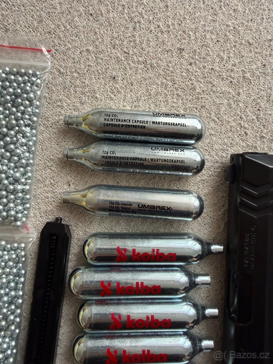 Vzduch. pistole Umarex XBG včetně broků a CO2 - 2