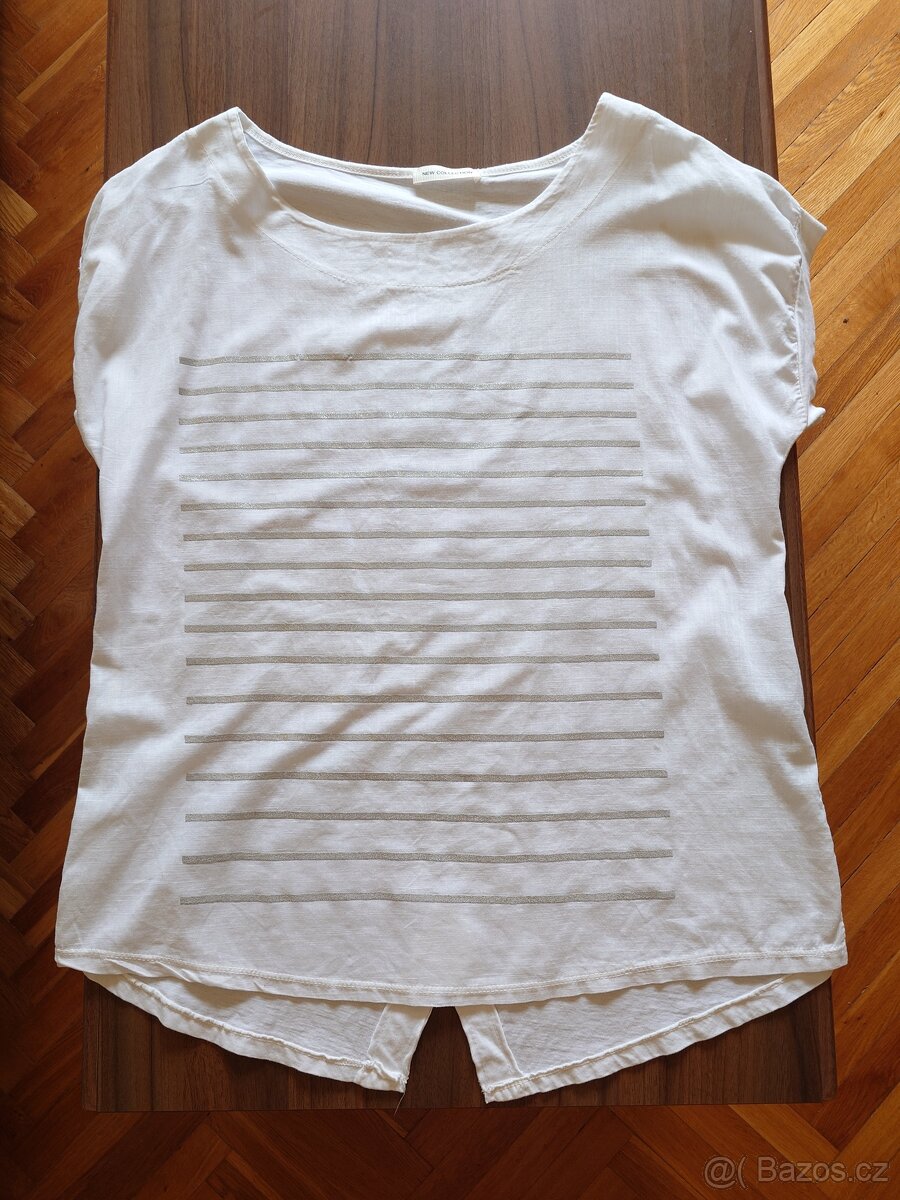 Bílé italské tričko s krátkým rukávem - 2