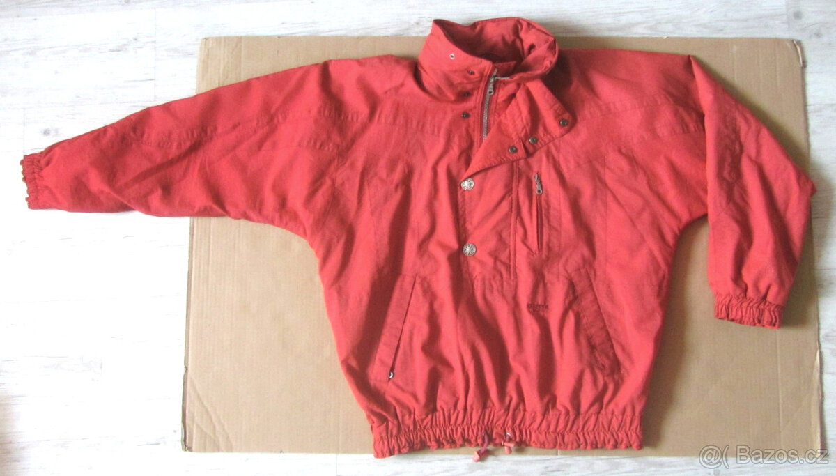 Vintage 90s rezavá pánská bunda přes hlavu - 2