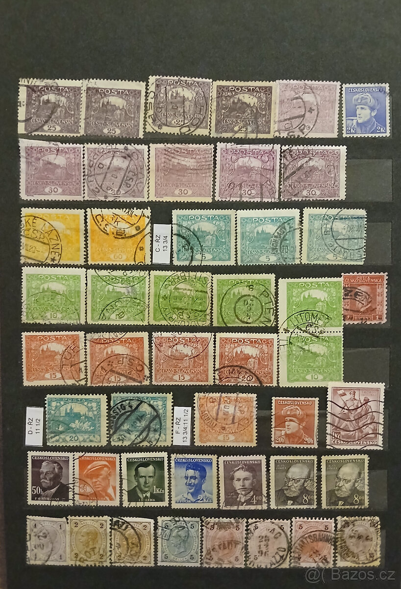 Poštovní známky ČSR1 - 2
