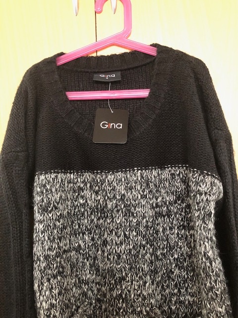 Dámský teplý svetr zn.Gina, vel.38, NOVÝ - 2