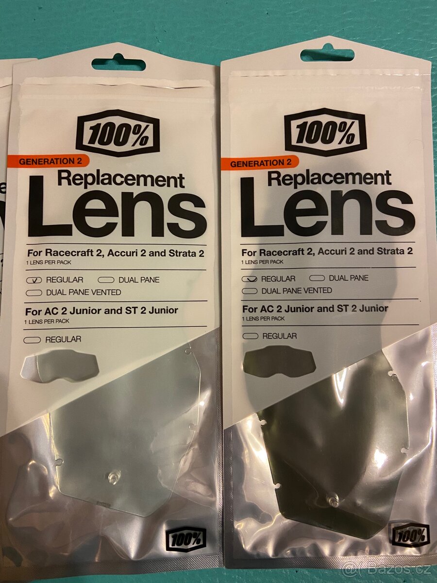 Prodám originální náhradní skla na moto brýle - 2