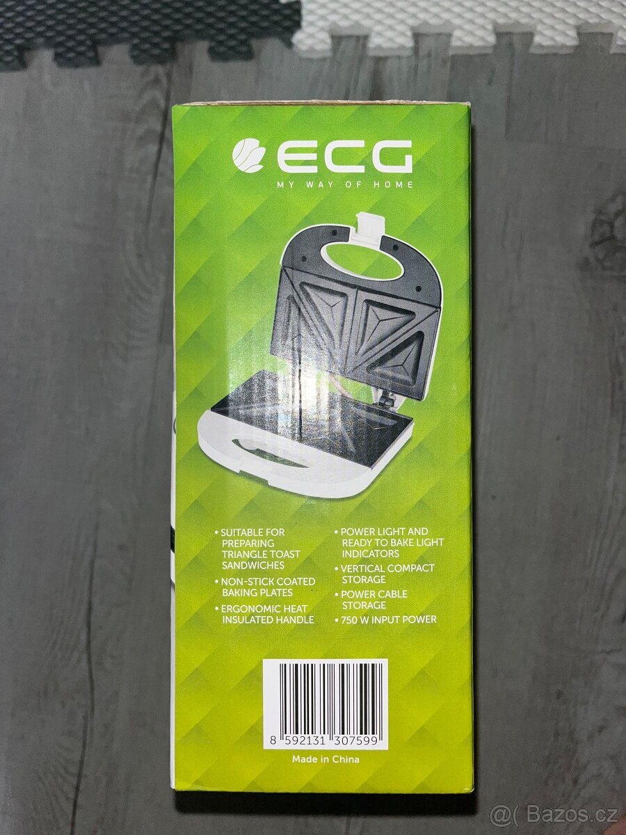 Elektrický sendvičovač ECG S3271 - 2