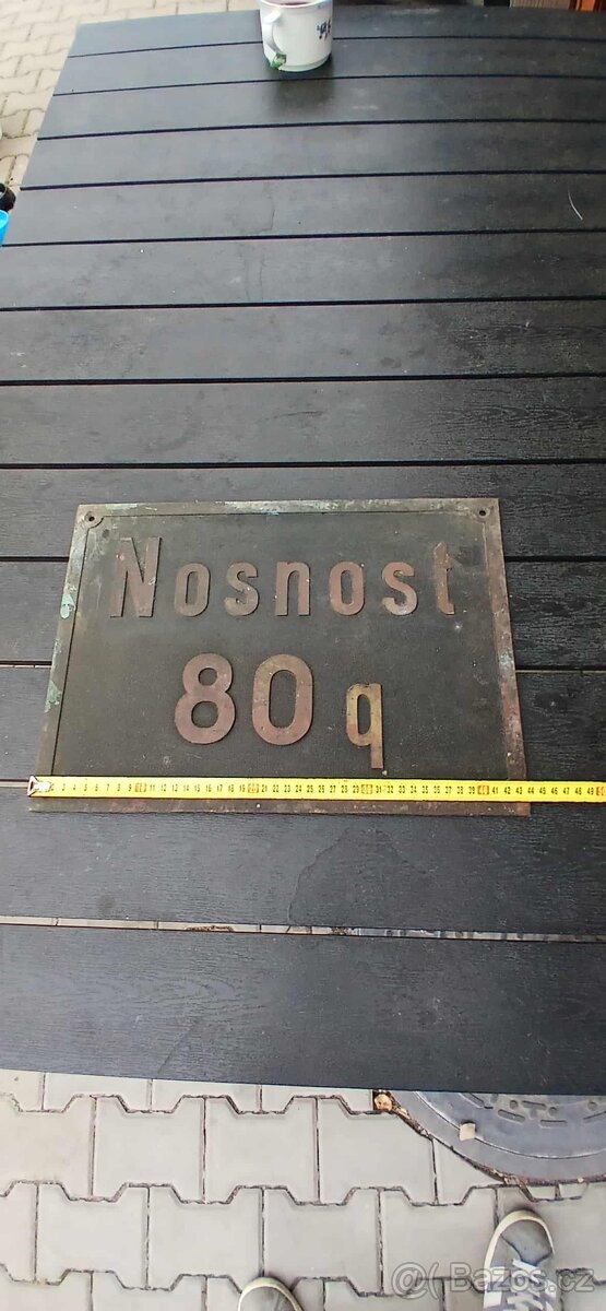 Bronzová cedule - 2