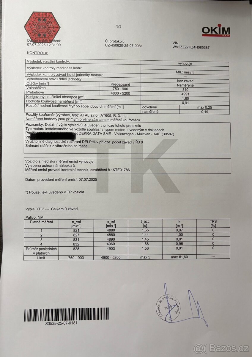 Volkswagen Multivan, 2,5 TDi 128kW servisováno - 2