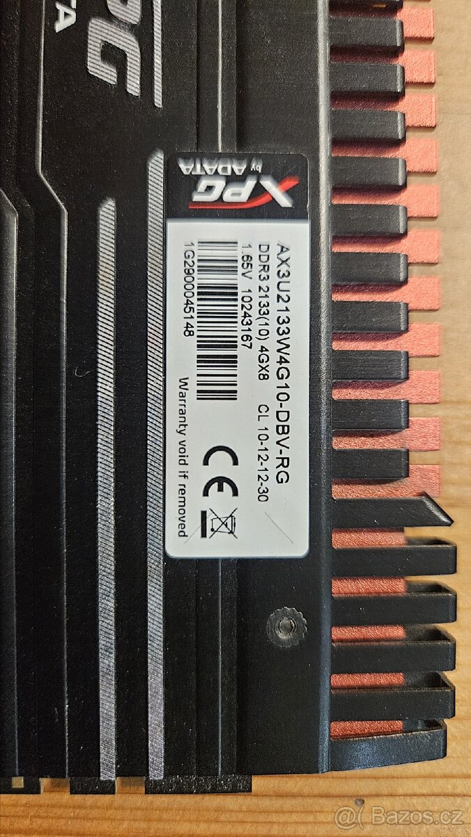 2x RAM ADATA XPG 4GB - 2