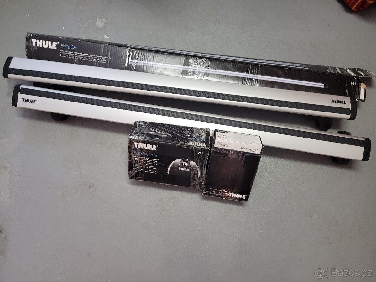 Příčníky Thule: WingBar 961, patka 753, KIT 4027 - 2