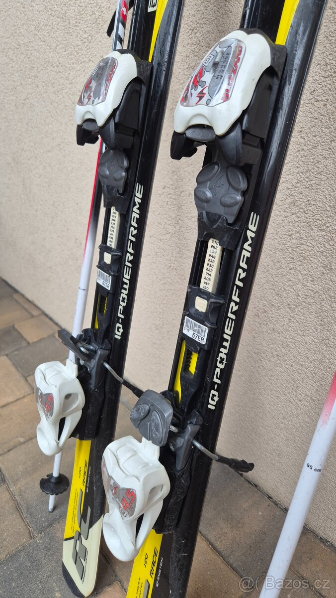 Dětské lyže 120 a hůlky 95 cm - 2