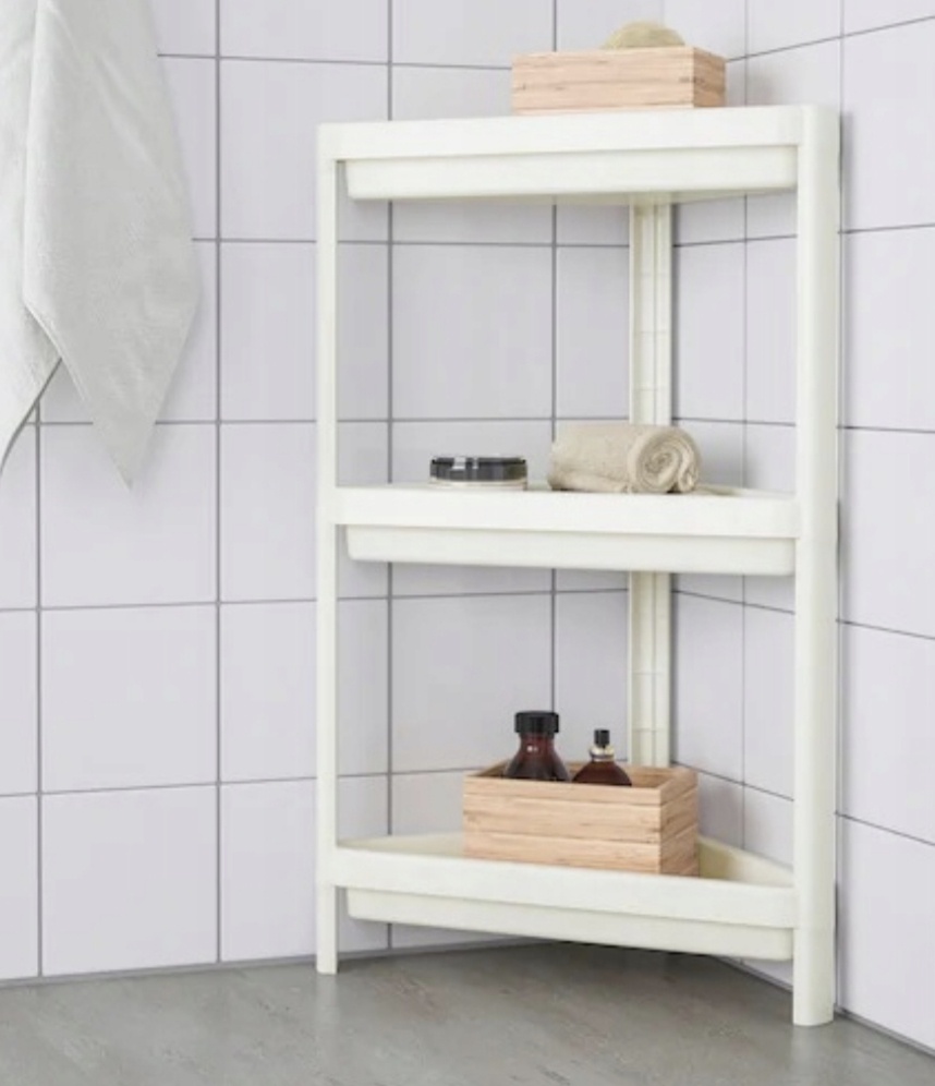 Koupelnová rohová police - 2