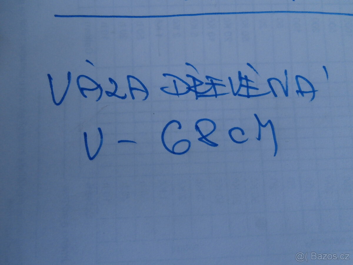 Váza dřevěná soustružená za 400 kč - 2