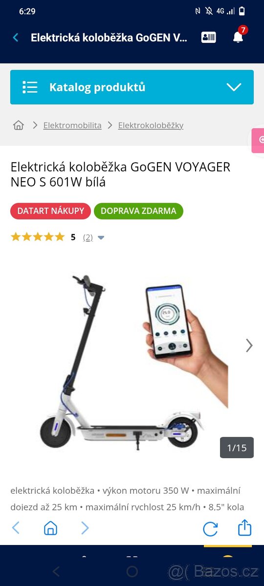 Elektrická koloběžka GoGEN - 2
