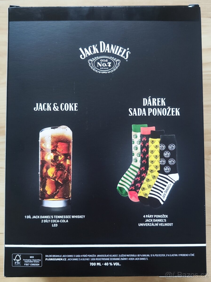 Jack Daniels sada 4x ponožky - 2