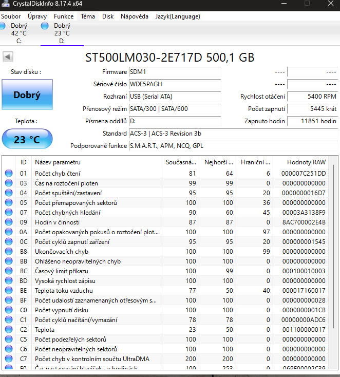 Seagate BarraCuda 500GB/ST500LM030 - 2