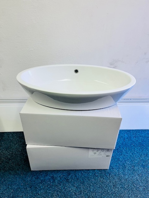 Oválné umyvadlo s baterií Ravak - 2