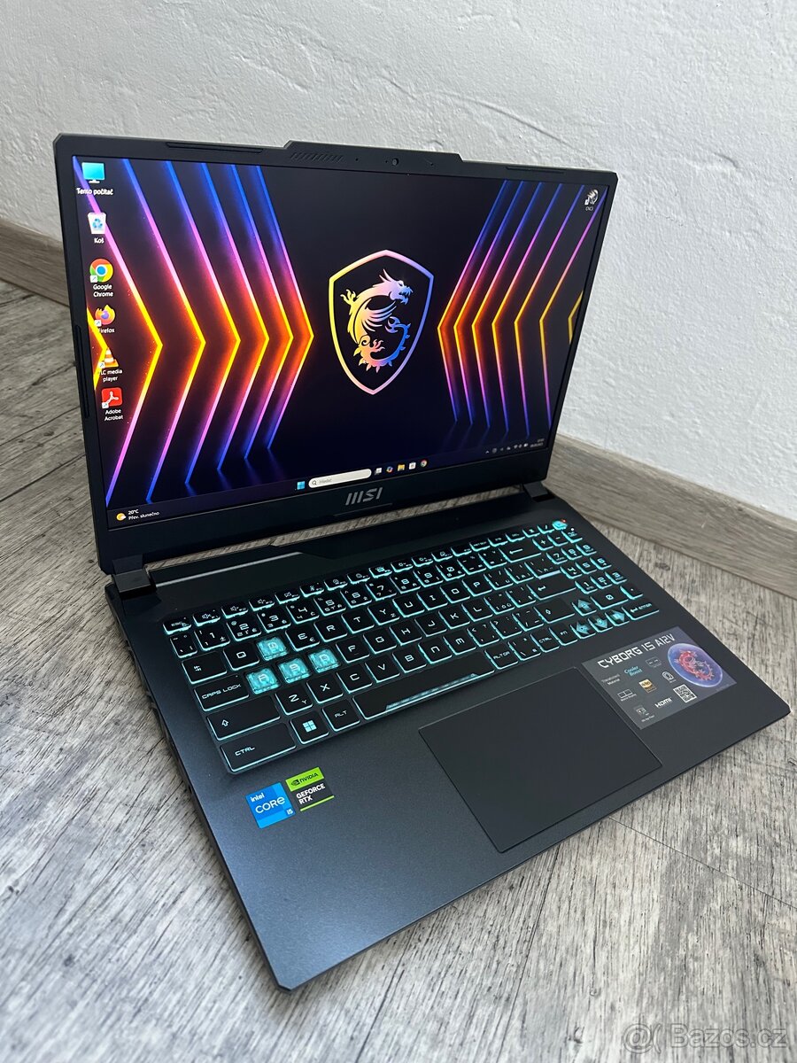 HERNÍ MAŠINA- MSI CYBORG- i5/RTX 6GB+INtEL/ - 2