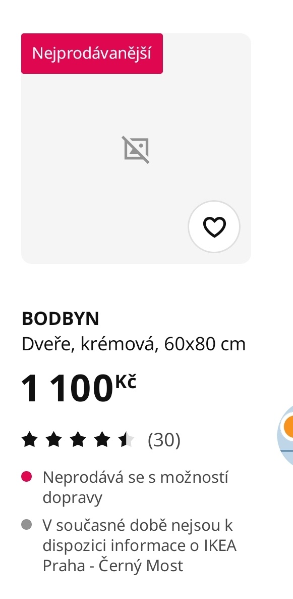 Dvířka Bodbyn 502.054.81 bílé 60x - 2