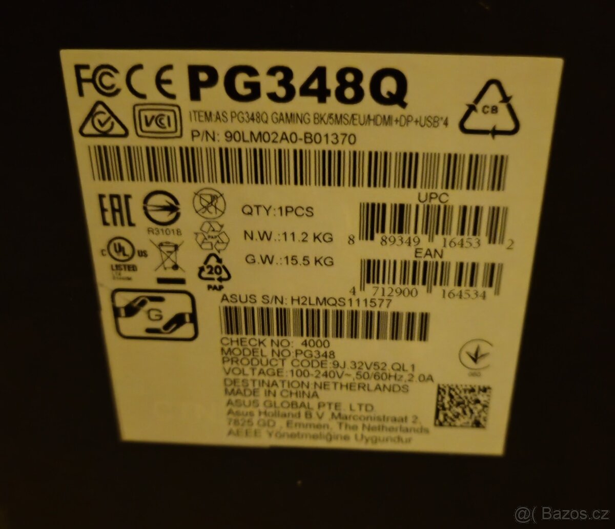 34" ASUS ROG SWIFT PG348Q - 2