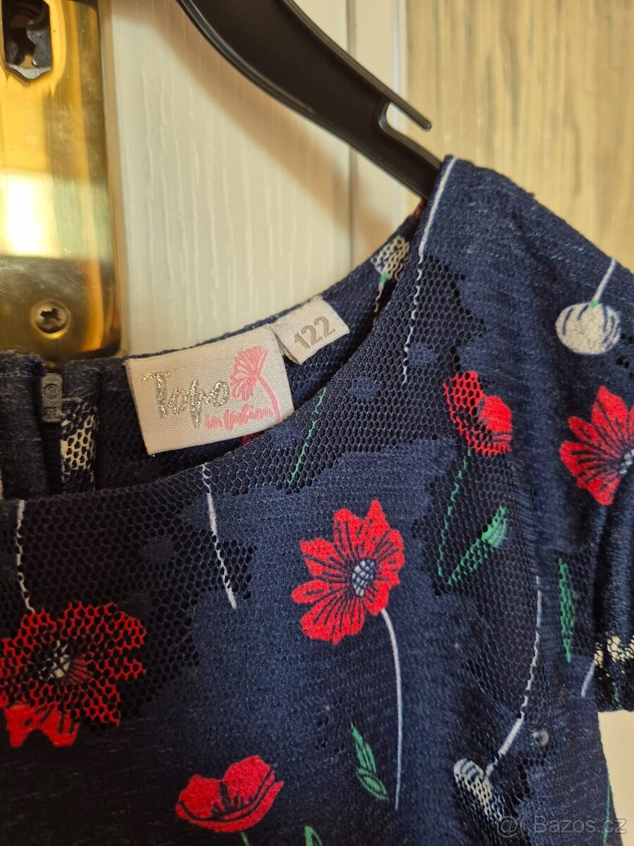 Dívčí sváteční šaty, vel. 122 (cca 7 let) - 2