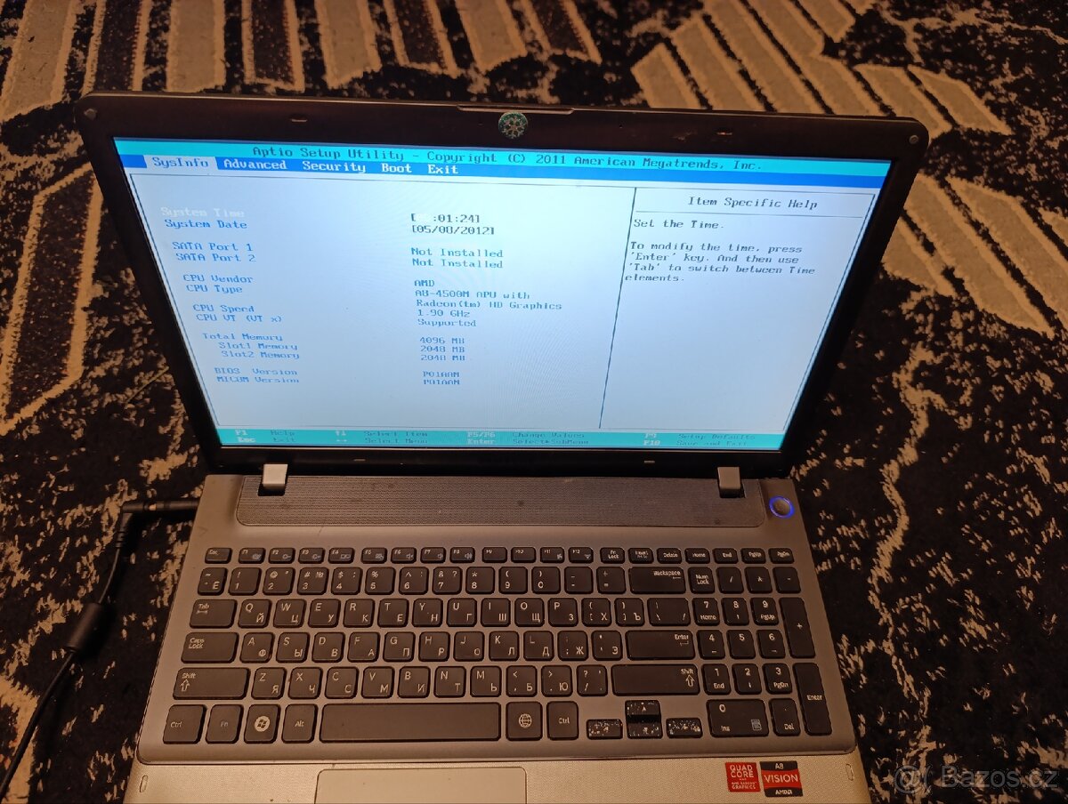 Notebook Samsung NP355VSC / AMD A8 – funkční díly, bez HDD - 2