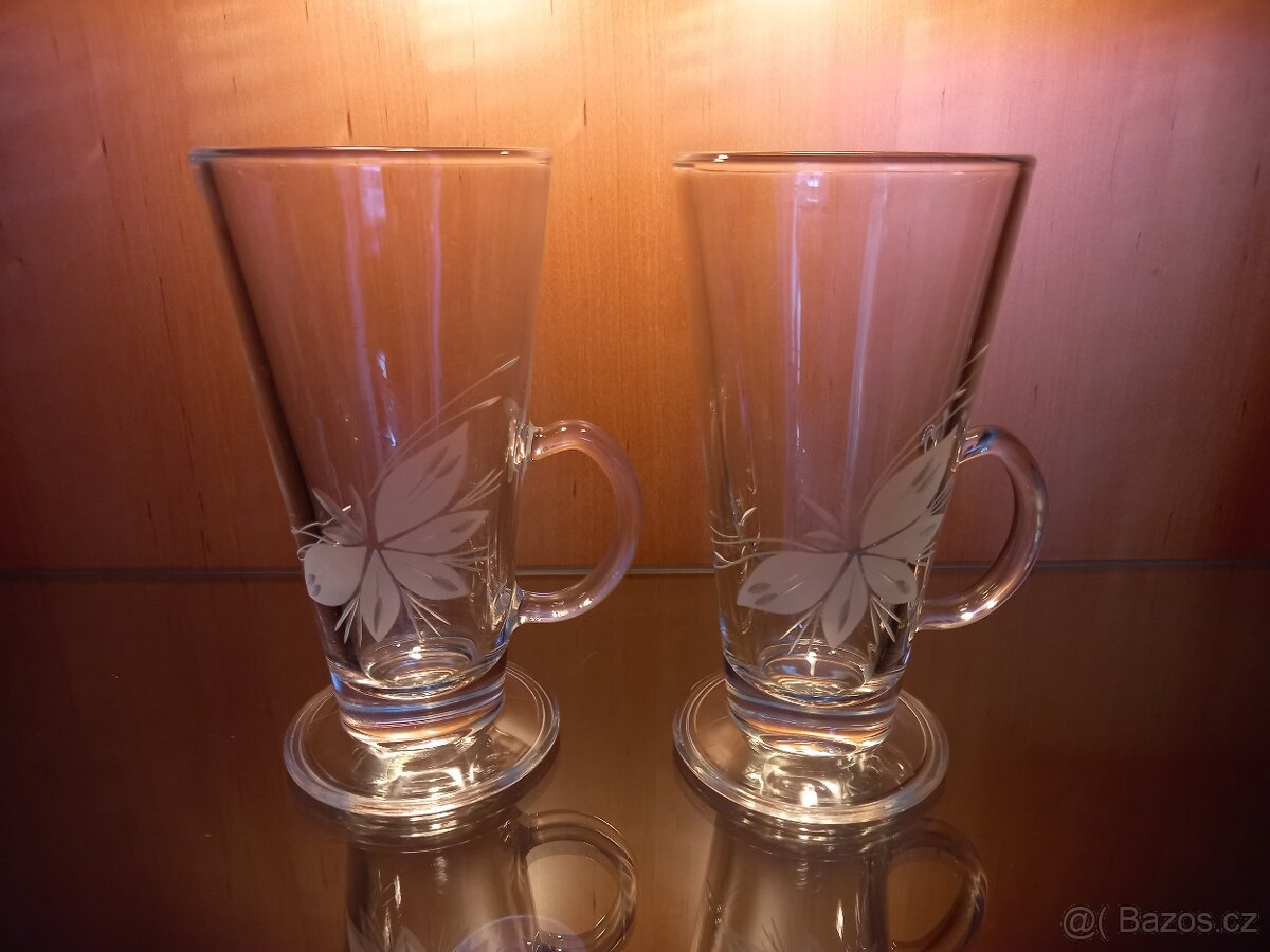 Broušené sklo 2ks - 2