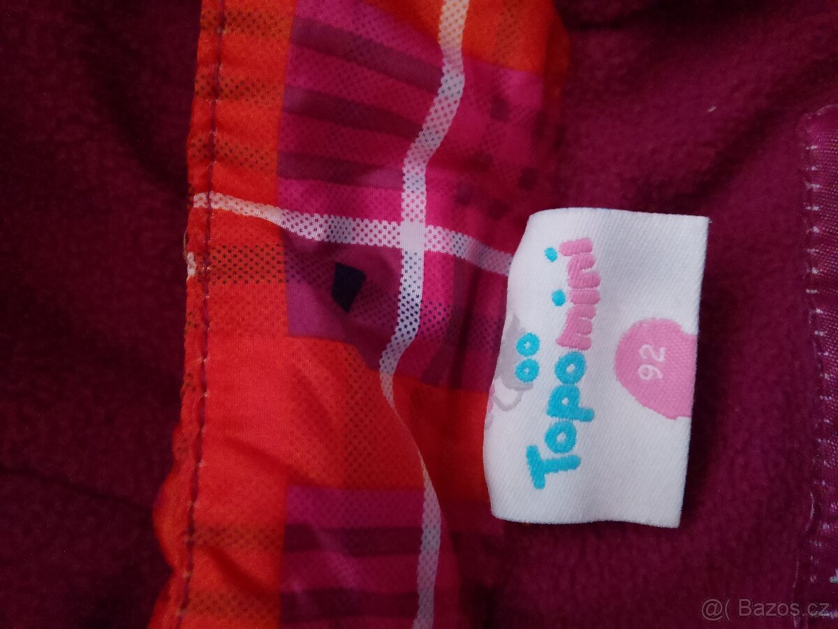 Bunda zimní vel.92 dívčí - 2