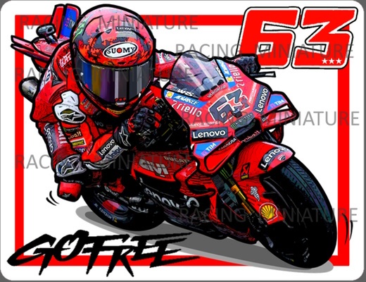 Samolepka P. Bagnaia 2025 - 2