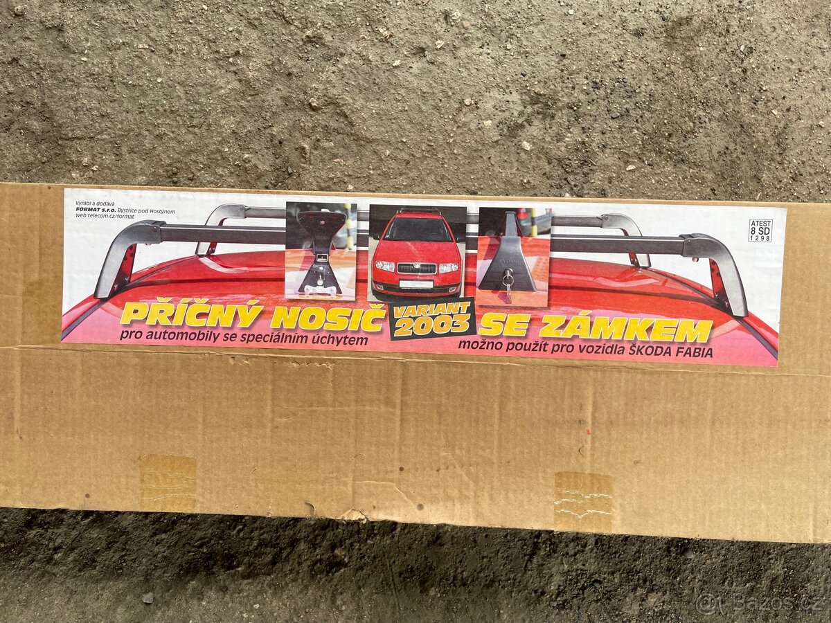 Příčné nosiče s držáky na kola, Škoda Fabia 1 - 2