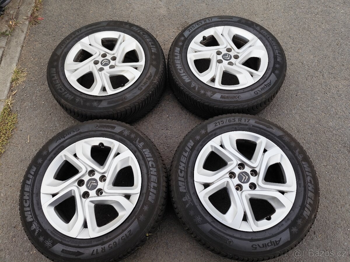 Alu 5 x 108, Citroen, zimní 215/65/17 - 2