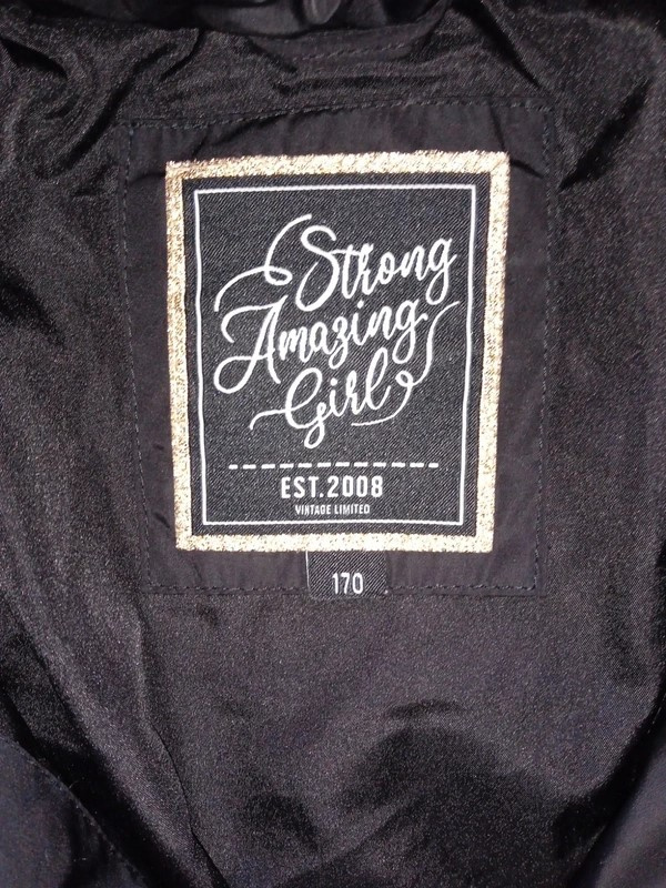 Dlouhá zimní péřová bunda vel. 170 - 2