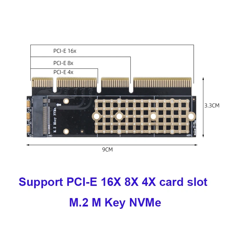 PCI-E adaptér pro M.2 NVME disky do základní desky SLIM + ch - 2