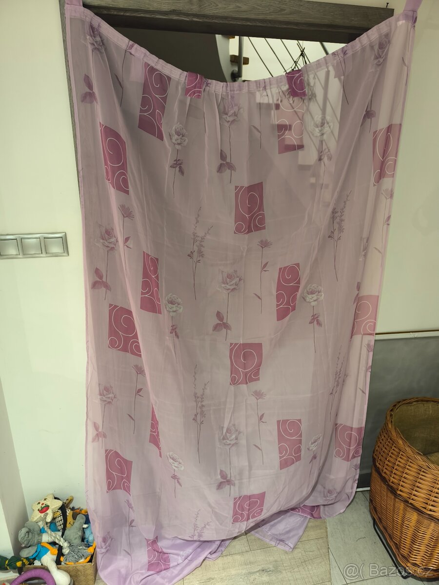 FIALOVÁ ZÁCLONA (137 x 240/250 cm) - 2